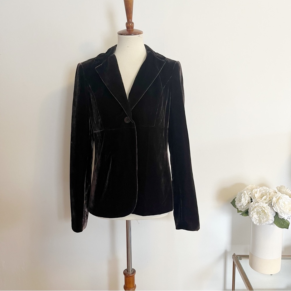 Vince velvet blazer brown size 10